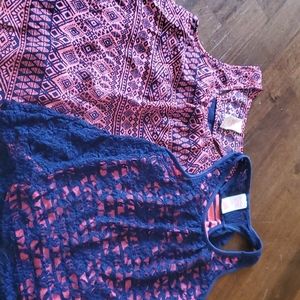 2 flowy tanks,super cute